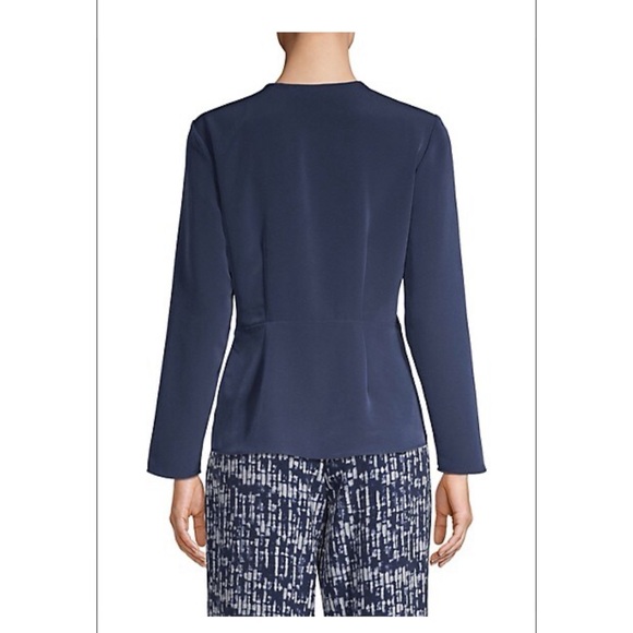 H by Halston Pleated Surplice Top - Picture 2 of 10